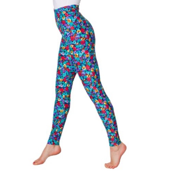 American Apparel high-waisted floral leggings - Picture 1 of 4